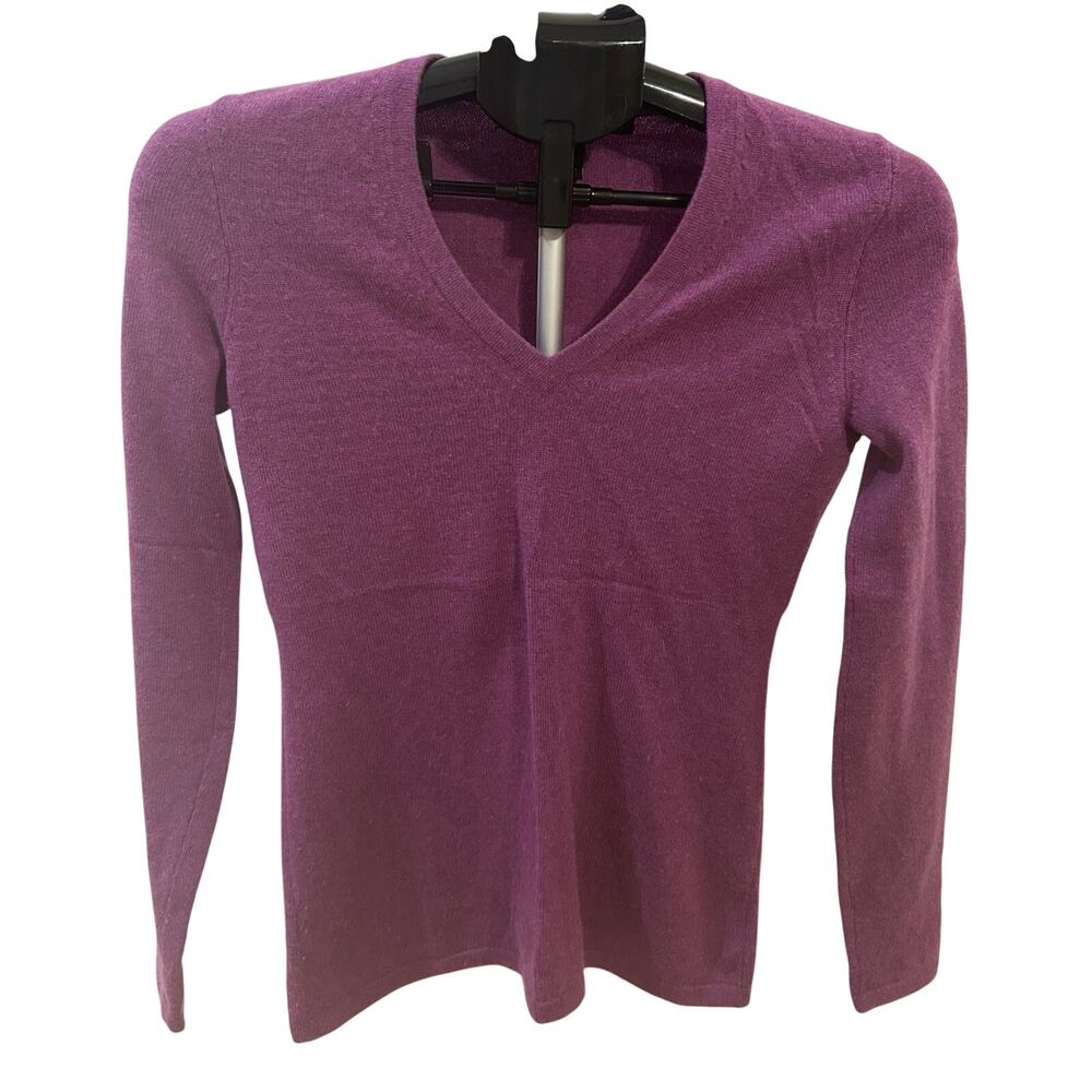 McDuff Essentials 100% Cashmere Magenta Sweater size XS